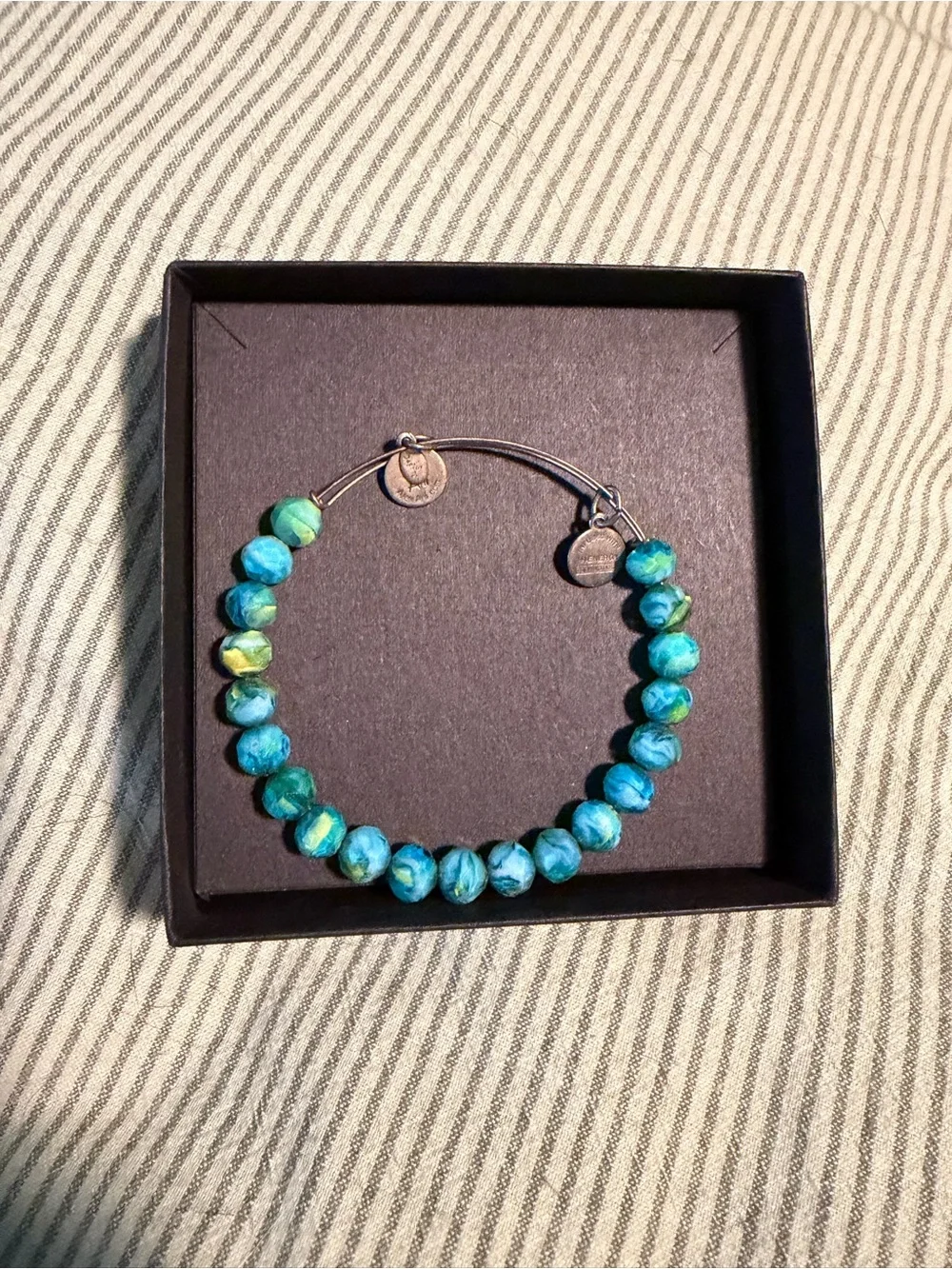 Alex & Ani Turquoise Beaded Expandable Bracelet